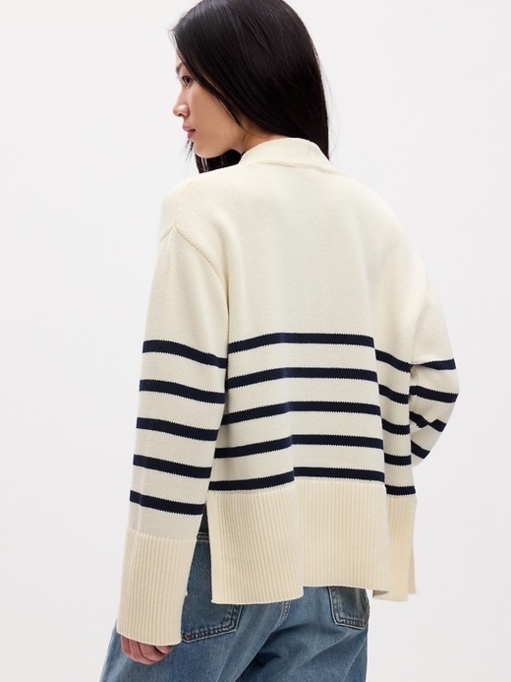 GAP 24/7 Split Hem Cardigan - Picture 2 of 8